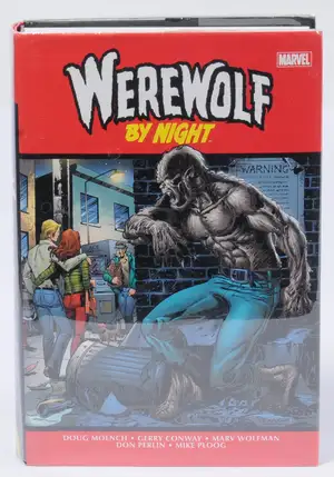 Marvel Comics, Werewolf by Night Omnibus, Oversized Hardback Graphic Novel.  Although unchecked for completeness condition generally appears to be Good.  See p