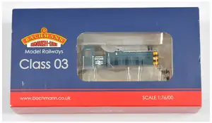 Bachmann Branchline OO Gauge 31-362 0-6-0 BR Blue 03066 Class 03 Diesel Shunter. Conditions are Near Mint to Mint in Good to Excellent box