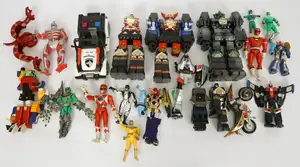 Collection Bandai Power Rangers and similar figures, Zords, vehicles, and parts