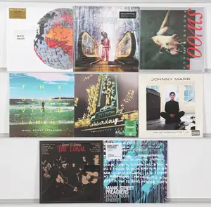 New Vinyl: A collection of Britpop, indie, and alternative rock vinyl LPs featuring notable 90s artists and contemporary reissues