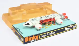 Dinky Toys 360 "Space 1999" Eagle Freighter - White, Red including rear and side Thrusters