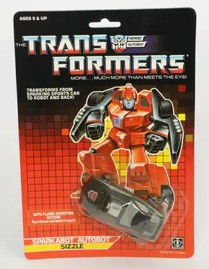 Hasbro 1987 Transformers Sparkabot Autobot Sizzle