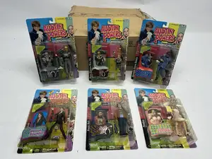 McFarlane Toys Austin Powers II Ultra Action Figures retailer shipping case containing twelve carded figures
