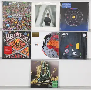 New Vinyl: A selection of contemporary indie and alternative rock vinyl records featuring notable Britpop reissues and modern releases. The collection includes
