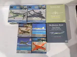 Aviation 72 and Sky Guardians Europe, a boxed group of 1:72 scale diecast aircraft models. Including examples such as a Fairey Gannet HMS Albion 824 NAS, a de 
