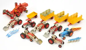 Corgi Toys Farm Related A Group Of 14 To Include - Massey Ferguson 780 Combine Harvester,