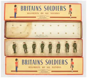 Britains - Set No. 1858 'British Infantry in Full Battledress', Boxed