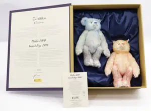 Steiff Hello 2000 Goodbye 1999 Teddy Bear set