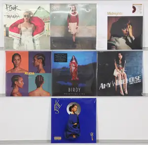 New Vinyl: A collection of contemporary pop, soul, and R&B vinyl records featuring prominent female artists. The selection includes notable releases from chart