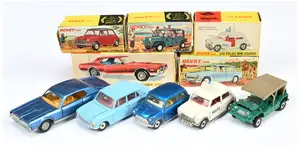 Dinky Toys A Group Of 5 To Include - 174 Ford Mercury Cougar - Blue body