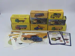 Dinky Toys (Atlas Editions), a boxed mixed group of commercial vehicles to include Guy “Warrior” Flat Truck, Berliet Benne Marrel and Ford Camion Bâché 