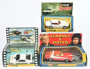 Corgi Toys A Group Of 3 - (1) 269 "James Bond" Lotus Esprit - White and black,