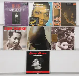 New Vinyl: A collection of soul, R&B, and funk LPs featuring high-quality reissues from labels including Music On Vinyl and Sundazed