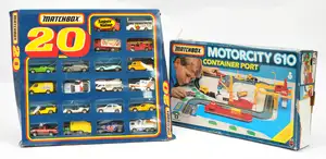 Matchbox Superfast Pair Of Sets (1) Super Value 20-pack Gift Set containing made in China models including Vauxhall Astra Police; Ford RS200; Volvo Circus Truc