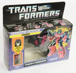 Hasbro 1987 Transformers Headmaster Fangry with Brisko trainer