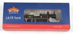 Bachmann branch-line OO Gauge 31-166 L&YR 2-4-2T No.50636 BR lined black early emblem