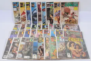 Marvel Comics, The Savage Sword of Conan the Barbarian.  Although unchecked for completeness condition generally appears to be Good.  See photo.