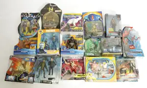 Playmates, Hasbro, Trendmaster, and similar boxed and carded action figure group