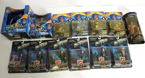 Warner Bros. Toys / Exclusive Premiere Babylon 5 and Trendmasters Lost in Space carded and boxed figure group