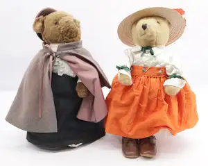Little Folks & Deans Rag Book Lakeland Bear Pair