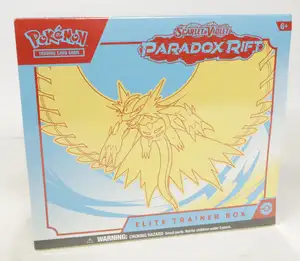 The Pokemon Company, a Sealed Paradox Rift Roaring Moon Elite Trainer Box.