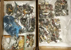 Britains & Similar Makers - A Large Collection Of Bagged Lead Figures, Includes Farm & Zoo Animals, Civilian Figures & More.