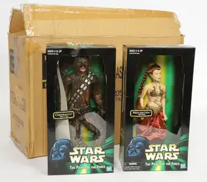 Hasbro Star Wars Power of the Force Princess Leia with Chain (Slave Leia) & Chewbacca 12" Figure x6