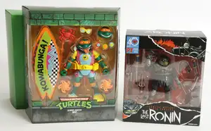 Playmates Toys & Super7 Teenage Mutant Ninja Turtles figure pair