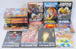 DC Comics, Hardback Graphic Novels, Superman, Justice Society of America, Jonah Hex, The Sandman & similar.  Although unchecked for completeness condition gene
