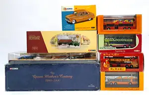 Corgi, Oxford Diecast, Creative Master Northcord and similar, a boxed group comprising of Bus, Monarchical, Commercial and similar