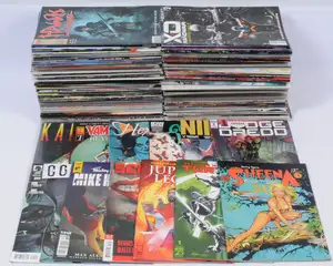 Image Comics, IDW, Dark Horse, Titan, Valiant & similar. Although unchecked for completeness condition generally appears to be Good to Excellent.  See photo.