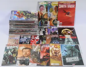 Marvel Comics, Star Wars Comics, Darth Vader, Jango Fett, Doctor Aphra, The Mandalorian, Obi-Wan Kenobi, Ahsoka & similar.  Although unchecked for completeness