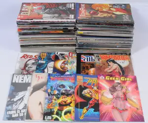 Image Comics, Dynamite, Malibu, Harris, WildStorm & similar. Although unchecked for completeness condition generally appears to be Good to Excellent.  See phot