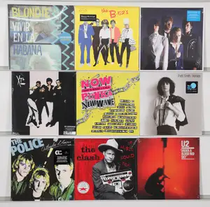 New Vinyl: A collection of Punk and New Wave vinyl records featuring key artists and modern reissues