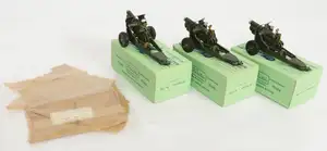 Britains - 3 x No.1725 Howitzer 4.5 Gun, Boxed. Includes original trade packaging.