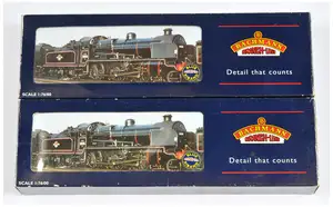 Bachmann Branchline OO gauge pair of BR(SR) N Class 2-6-0, comprising