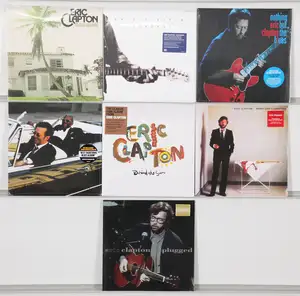 New Vinyl: A collection of blues-rock and classic rock albums from Eric Clapton, featuring a selection of studio releases and notable live performances on high