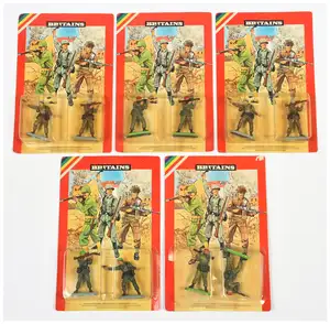 Britains - 'Military' Range - 5 Modern Military Super Deetail bubble packs. Comprising: 2 packs of Paratroopers (One Box damaged), 1 pack of Royal Marines and 