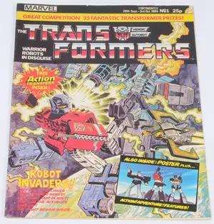 Marvel Comics UK, The Transformers #1 (1984).  Although unchecked for completeness condition generally appears to be Fair to Good.  See photos.