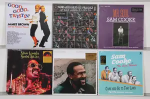 New Vinyl: A selection of soul, R&B, and Motown LPs featuring legendary artists