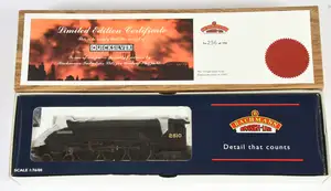 Bachmann Branchline OO Gauge 31-962 (limited edition) 4-6-2 LNER Wartime black A4 Class No.2510 "Quicksilver" complete with certificate No.256 of 350 produced 