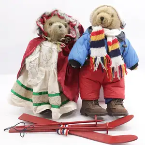 Little Folks & Deans Rag Book Lakeland Bears pair