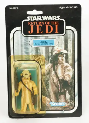 Kenner Star Wars vintage 3.75 inch action figure Logray ROTJ 77A.