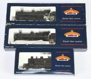 Bachmann OO Gauge group of 3x BR Black Steam Locomotives to include