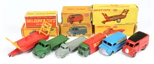 Dinky Toys A Group Of 6 To Include - 260 Morris Commercial "Royal Mail" van - Red and Black