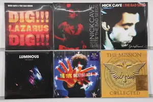 New Vinyl: A selection of alternative rock and post-punk vinyl records featuring notable studio albums and compilations from Nick Cave & The Bad Seeds, The Cur