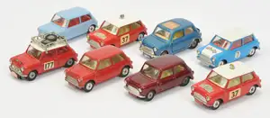 Corgi Toys Mini's A Group Of 8 To Include - Morris Mini Cooper "Rallye Monte Carlo", Morris Mini Mino