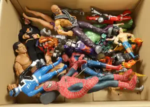 A Mixed Group of TV & Film Related Action Figures.