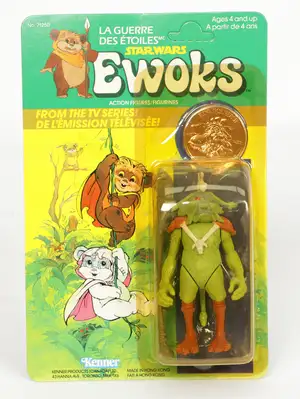 Kenner (canada) Star Wars Ewoks vintage 3.75 inch action figure King Gorneesh.