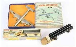 French Dinky Toys A Pair - (1) 892 Super G Constellation Lockheed "Air France" - Silver